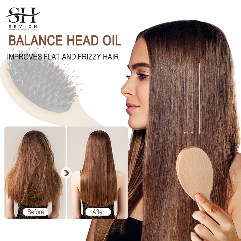 Hair Care Naturally - Sisir Halus Rambut Bulu Babi Alami