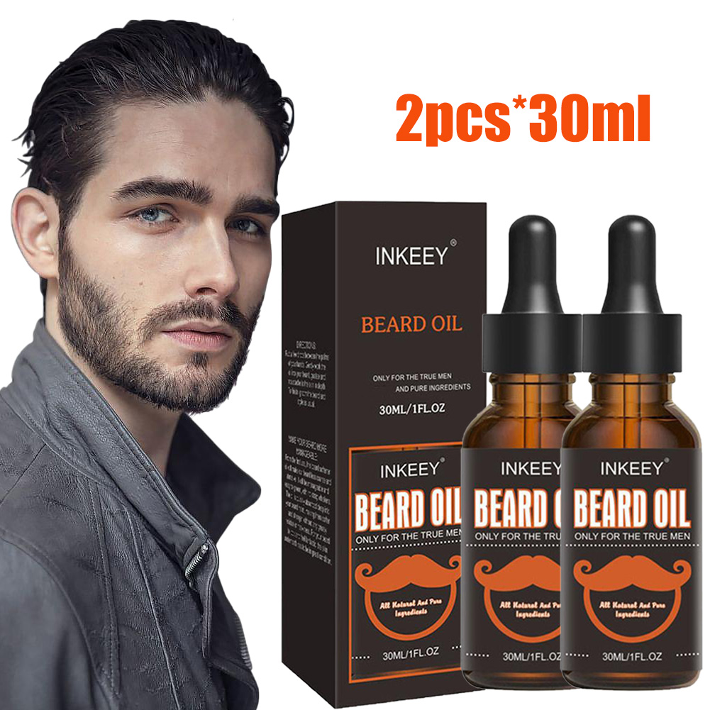 Hair Care Naturally - Minyak perawatan jenggot pria, 2 buah