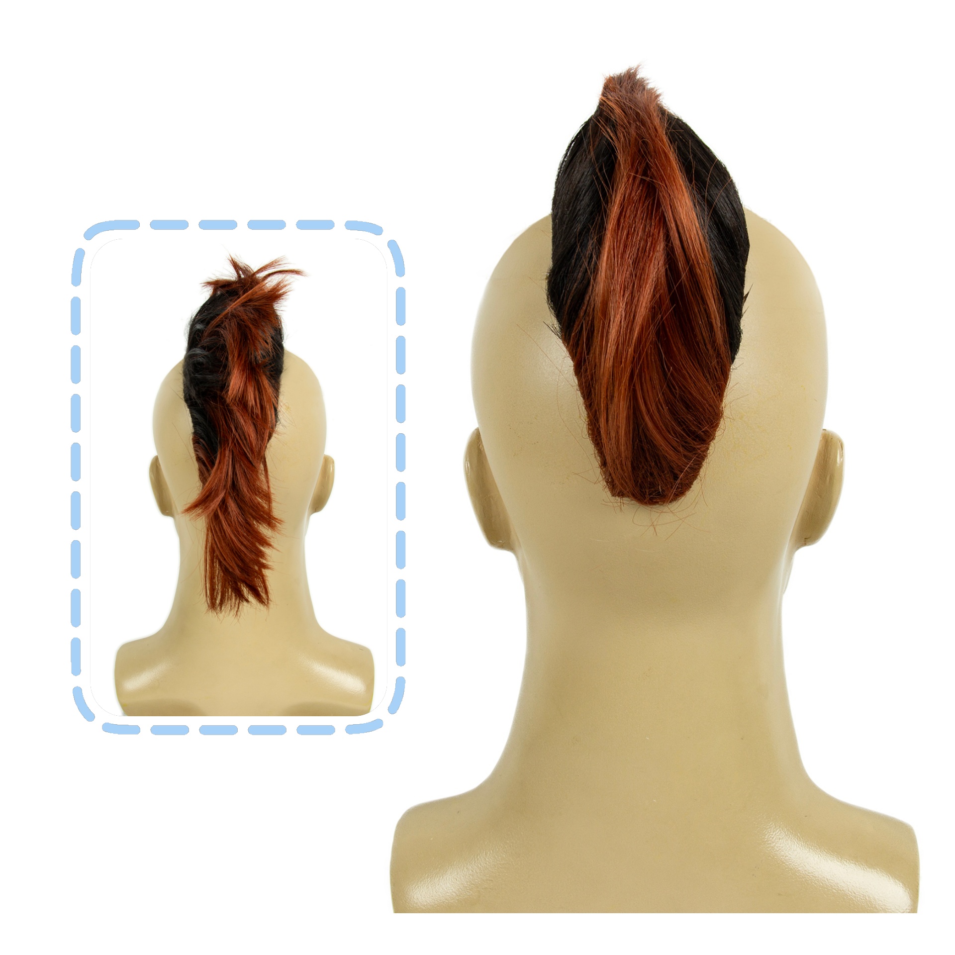 REEWES Obrem Brown Mokhaw Wig  - Braiding Hair Kanekalon ulasan dan harga