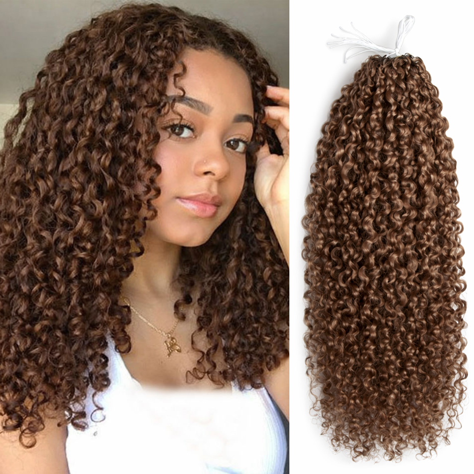 Ekstensi rambut manusia rajuta - Crochet Braiding Hair ulasan dan harga