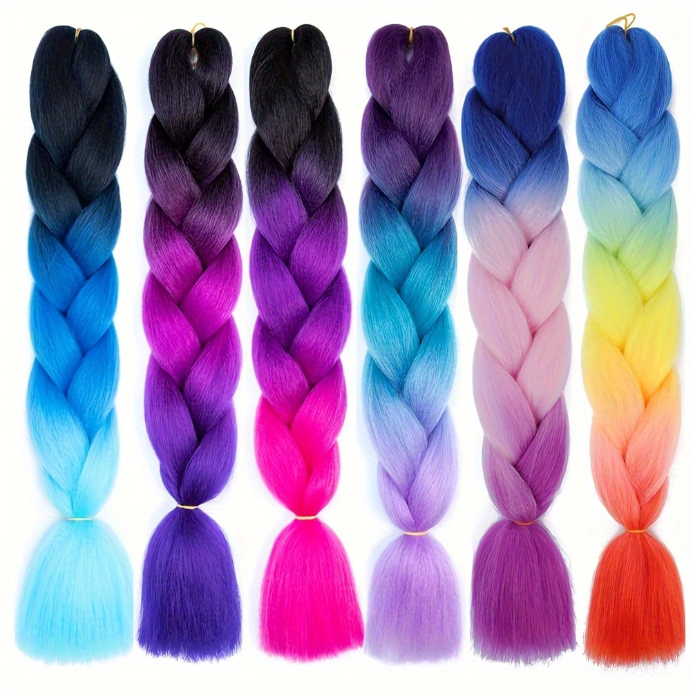 6pc 24 Inch Jumbo Braids Exten - Braiding Hair Kanekalon ulasan dan harga