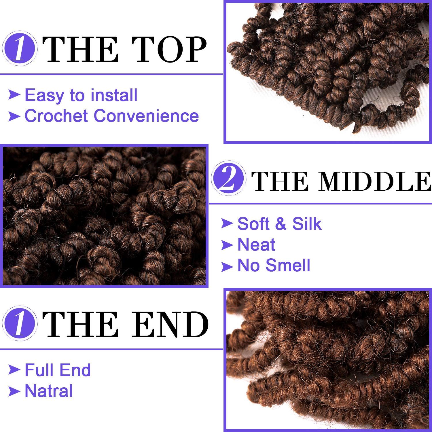 Rambut ekstensi kepang sinteti - Braiding Hair Kanekalon ulasan dan harga