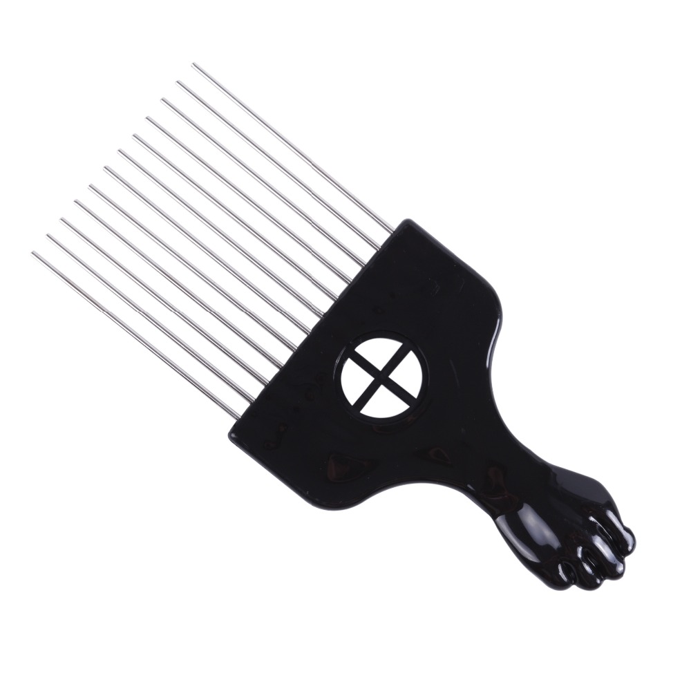 Salon Black Metal Afrika Ameri - Afro Pick Comb ulasan dan harga