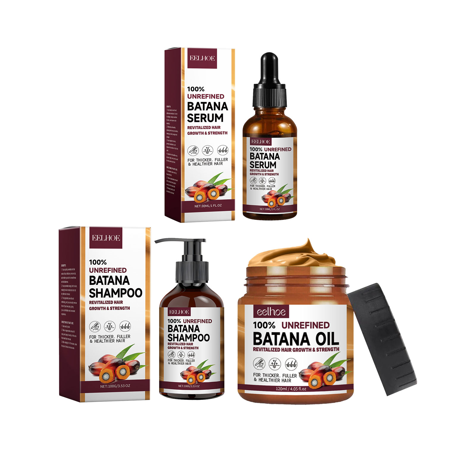 EELHOE minyak Batana alami, me - Keratin Treatment Set ulasan dan harga