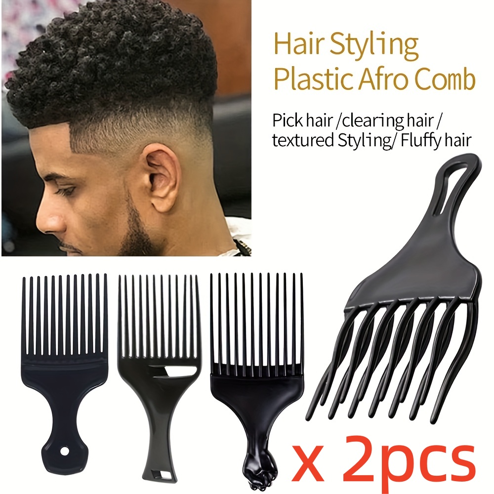 2pcs/pak Sisir Rambut Afro Pro - Afro Pick Comb ulasan dan harga