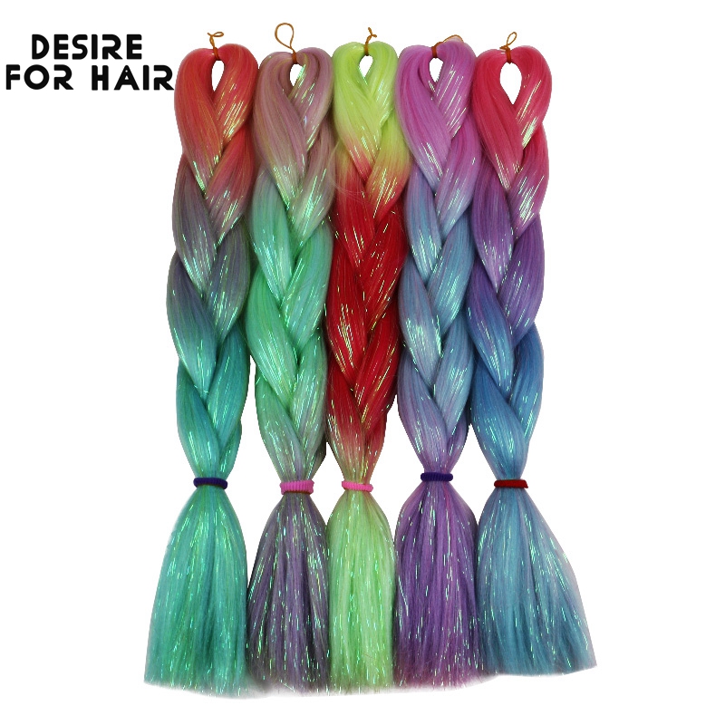 Keinginan untuk Rambut 5 Bungk - Braiding Hair Kanekalon ulasan dan harga