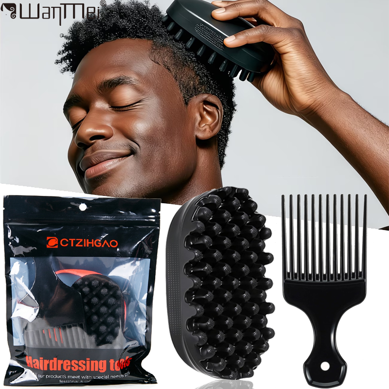 Sikat Rambut Silikon Magic Twi - Afro Pick Comb ulasan dan harga